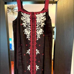 Johnny Was Sara fan embroidered dress new with tag